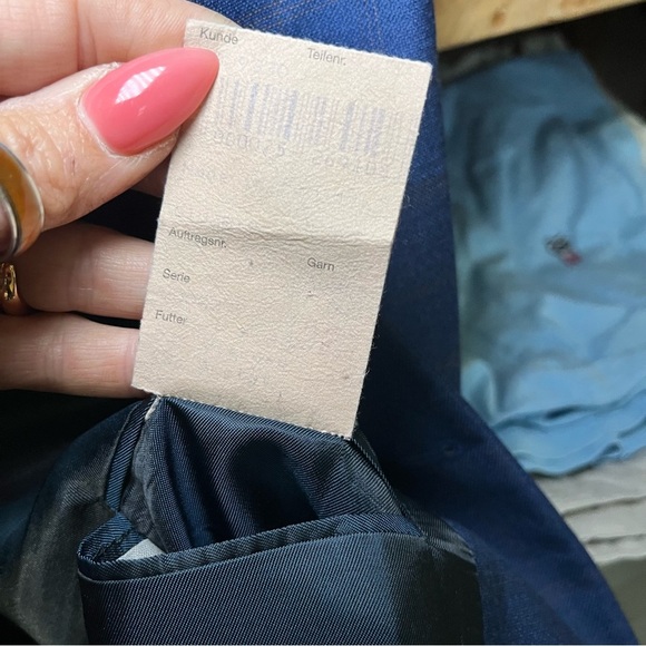 Atelier Torino Vintage Wool Blazer 46L Sportcoat Career Professional Blue - Picture 7 of 12